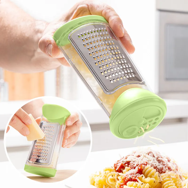 Терка и контейнер с крышкой и диспенсером 3-в-1 Cheezy InnovaGoods
